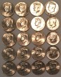 2007 - 2016 P & D Kennedy BU Half Dollars from US Mint Rolls 20 Coins