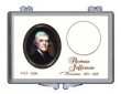 8 pack of Thomas Jefferson Presidential Dollar Coin Holder