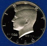 1986 S Kennedy Proof Half Dollar CP2025