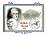 8 Pack of Westward Journey Buffalo Nickel 2 Coin Holder