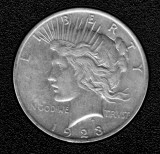 1923  Silver Uncirculated Peace Dollar - Actual Coin Pictured