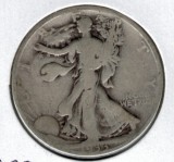 1933-S Walking Liberty Half Dollar - Actual Coin Pictured