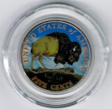 2005 Colorized Buffalo Nickel