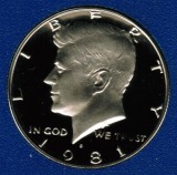 1981 S Kennedy Proof Half Dollar CP2020