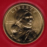2001 P Sacagawea Uncirculated Dollar CP2116