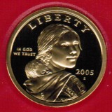2005 S Brilliant uncirculated Sacagawea Dollar