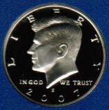 2007 S Kennedy Proof Half Dollar CP2046