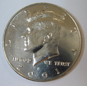2001 P & D Kennedy BU Half Dollars from US Mint Rolls