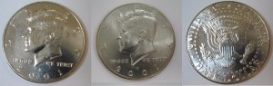 2001 P & D Kennedy BU Half Dollars from US Mint Rolls