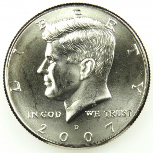 2007 P & D Kennedy BU Half Dollars from US Mint Rolls