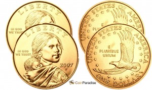 2007 P & D Sacagawea Uncirculated Dollars CP2536