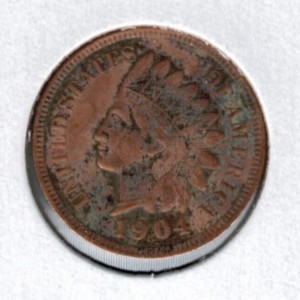 1904 Indian Head Penny - Actual Coin Pictured