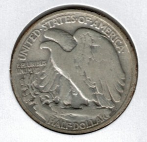 1918 Walking Liberty Half Dollar - Actual Coin Pictured