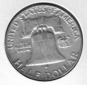 1952 Silver Franklin Half Dollar - Actual Coin Pictured