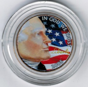 2005 Colorized Buffalo Nickel