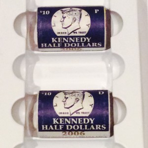 2006 Kennedy Two-Roll Set Sealed US Mint Box P & D Rolls included