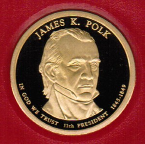 2009 Proof James K Polk Proof Dollar CP2205