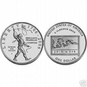 2006 Benjamin Franklin "Scientist" Uncirculated Silver Dollar (BN2)
