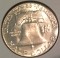 1957 Silver Brilliant Uncirculated Franklin Half Dollar - Actual Coin Pictured